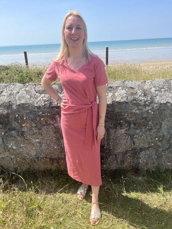 Robe midi terracotta