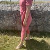 Robe midi terracotta