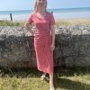 Robe midi terracotta