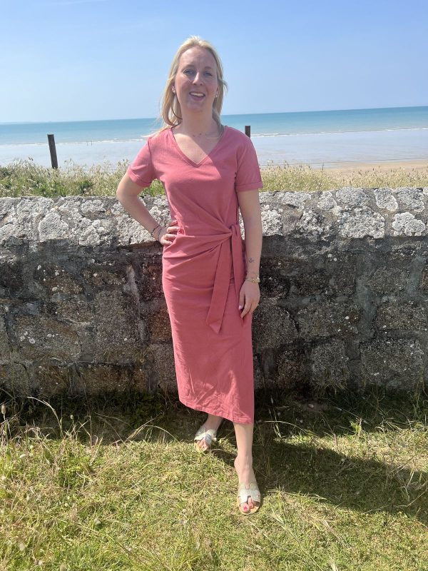 Robe midi terracotta