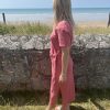 Robe midi terracotta