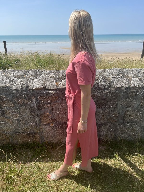 Robe midi terracotta