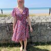 Robe fleurie multicolore