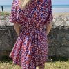 Robe fleurie multicolore