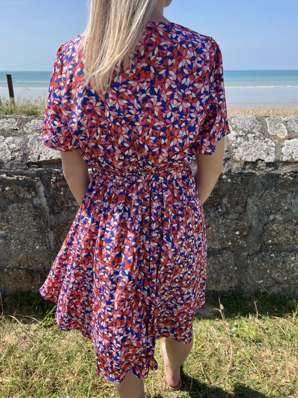 Robe fleurie multicolore