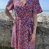 robe fleurie multicolore