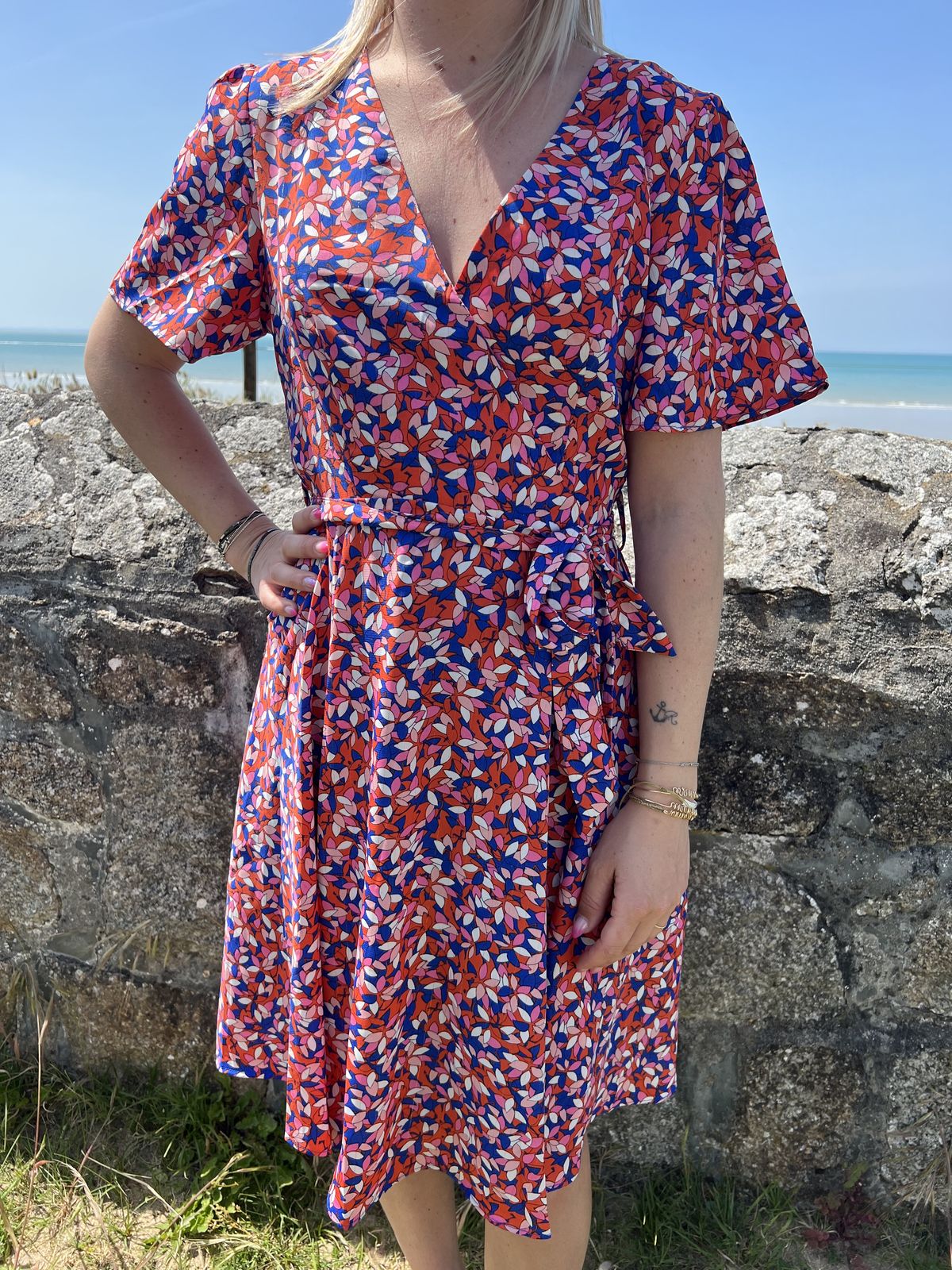 robe multicolor robe fleurie multicolore