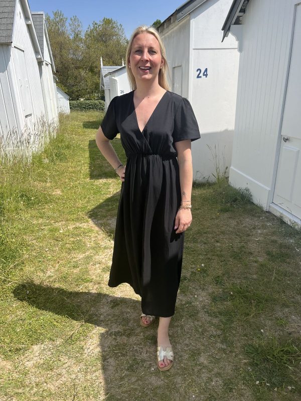 Robe noire midi
