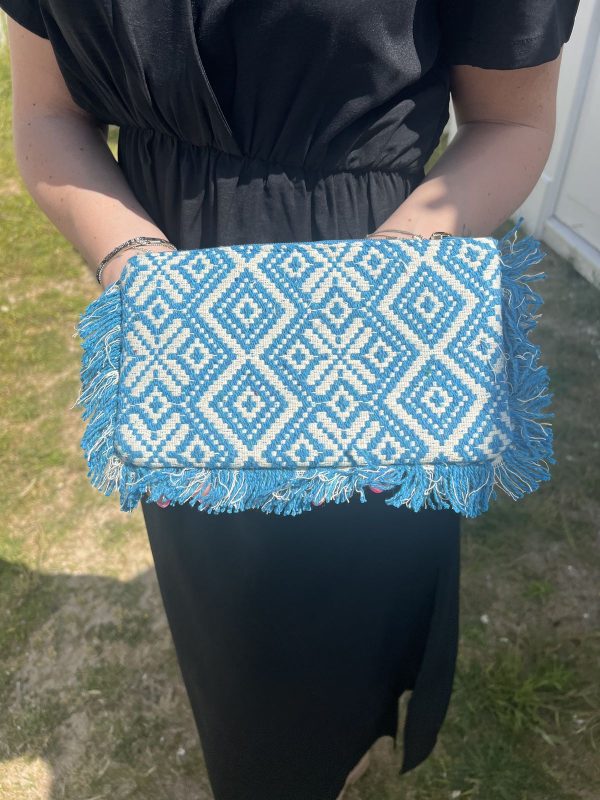 Pochette femme œil bleu