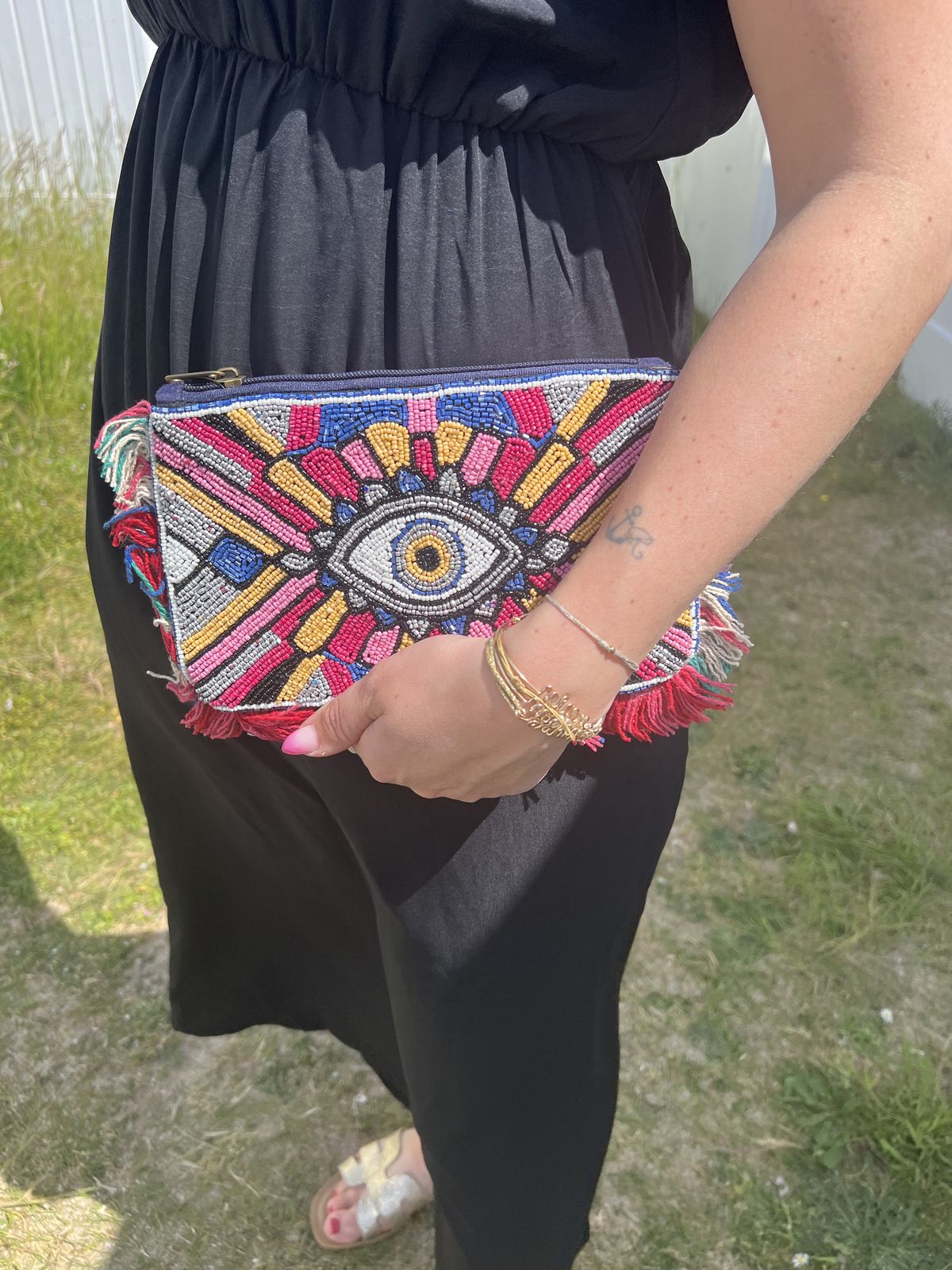pochette femme œil