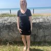 Robe courte noire cintrée