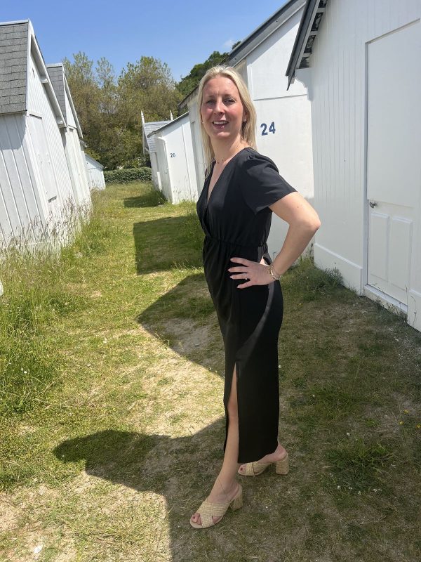 Robe noire midi