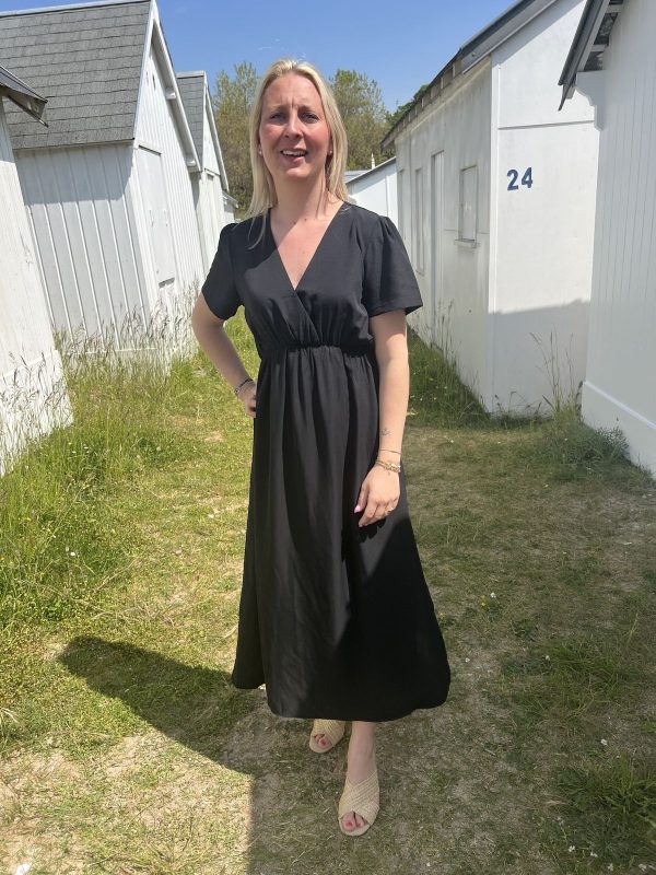 Robe noire midi