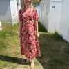 robe fleurie orange