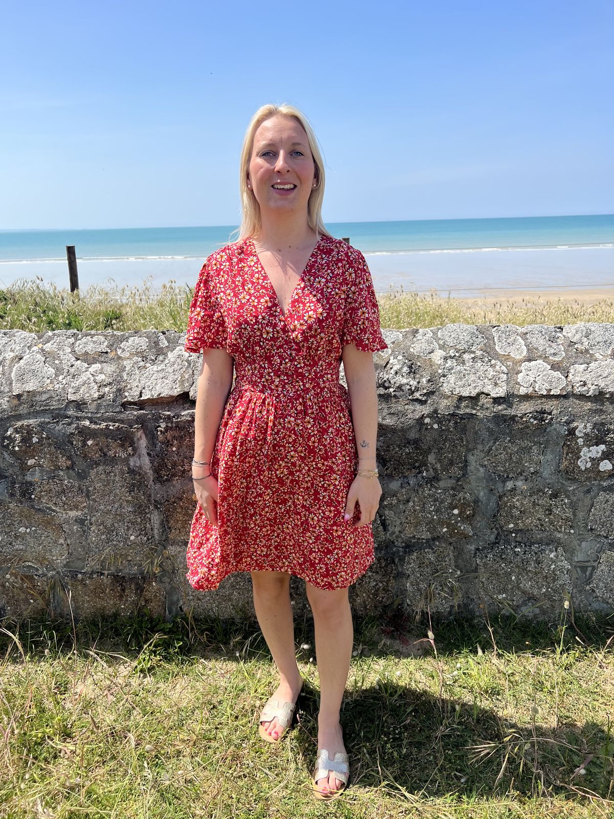 robe rouge marguerite robe rouge fleurie