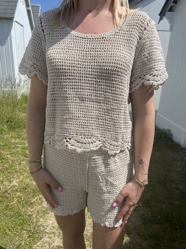 short en crochet pour femme