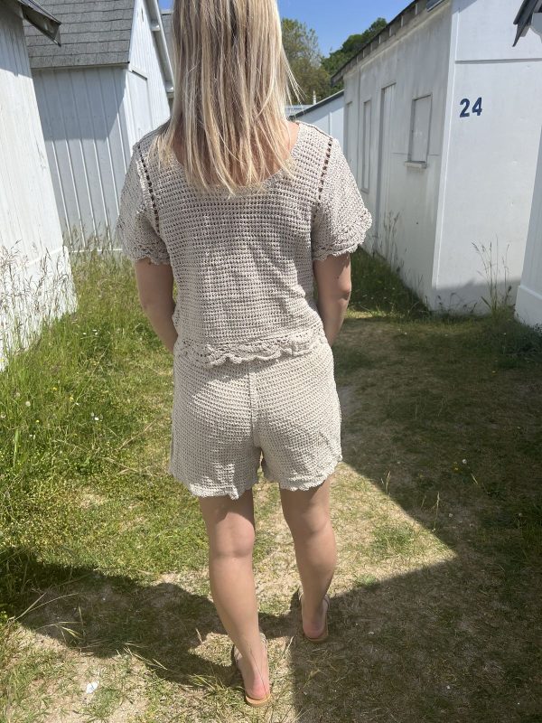 Short en crochet pour femme