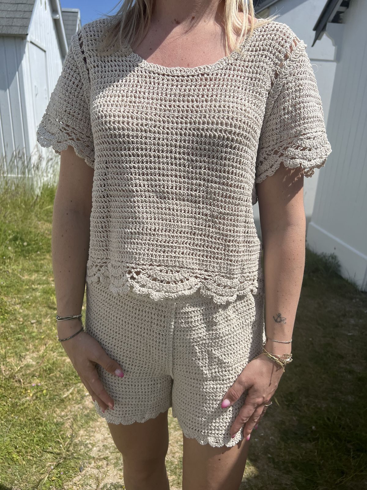 short en crochet pour femme