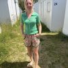 Short fleuri vert