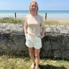 Short blanc femme