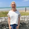T-shirt blanc détail crochet manches