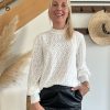 blouse blanche col montant