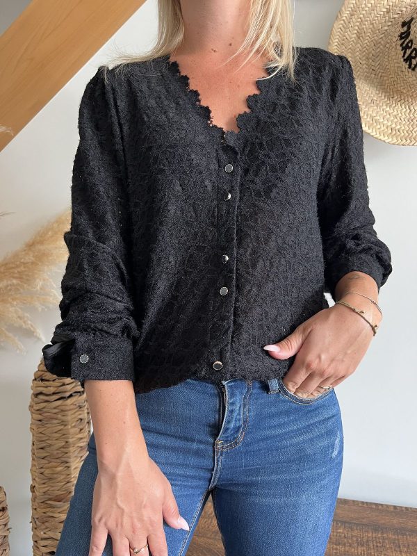 blouse noire femme