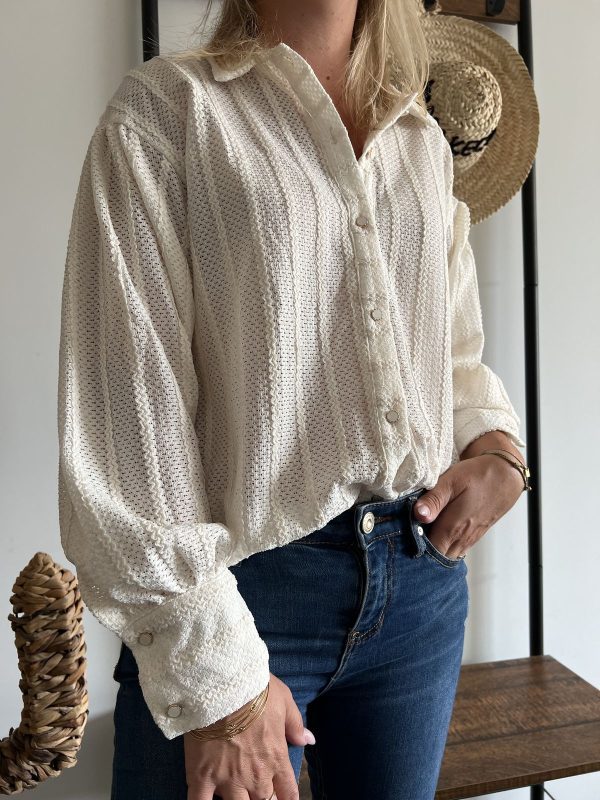 Chemise beige clair