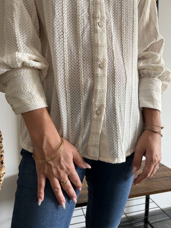 Chemise beige clair