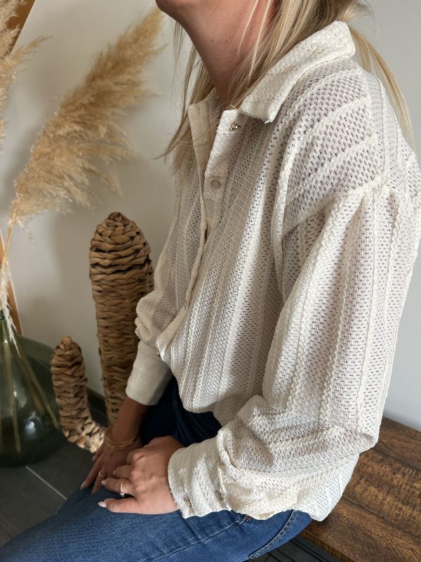 Chemise beige clair