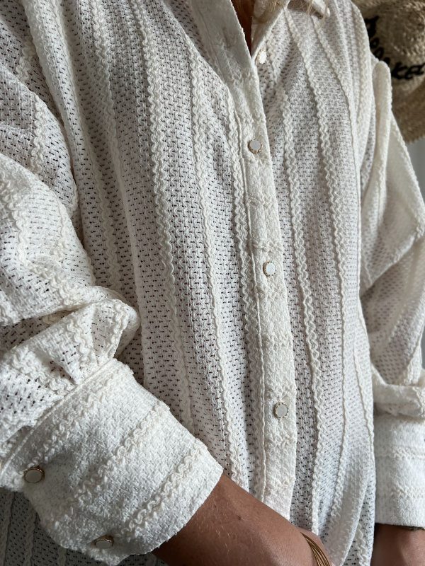 Chemise beige clair