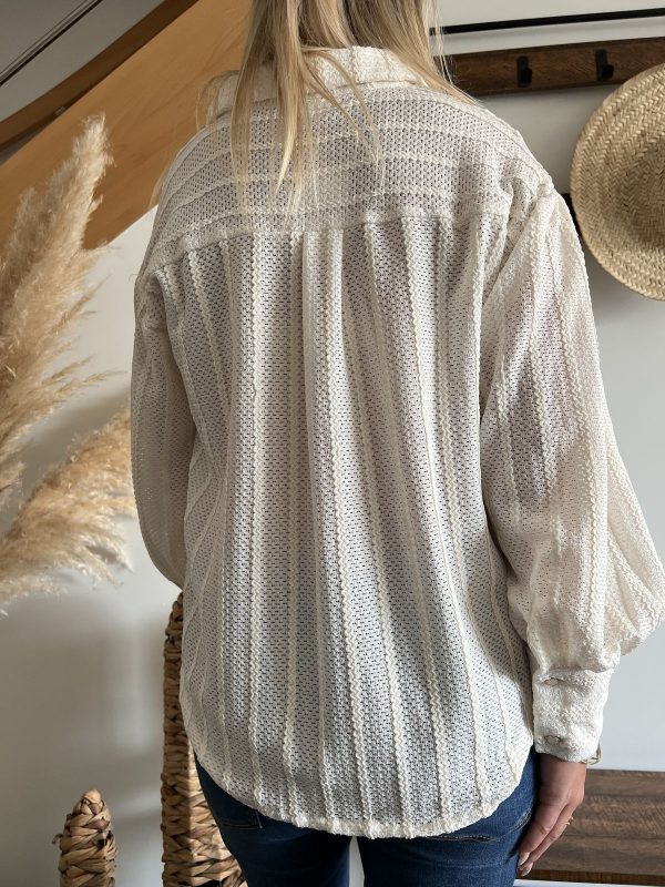 Chemise beige clair