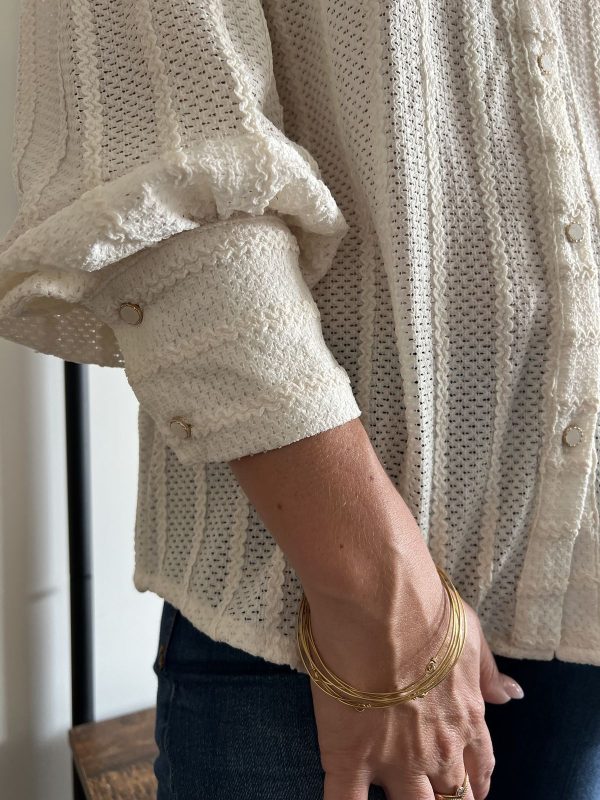Chemise beige clair