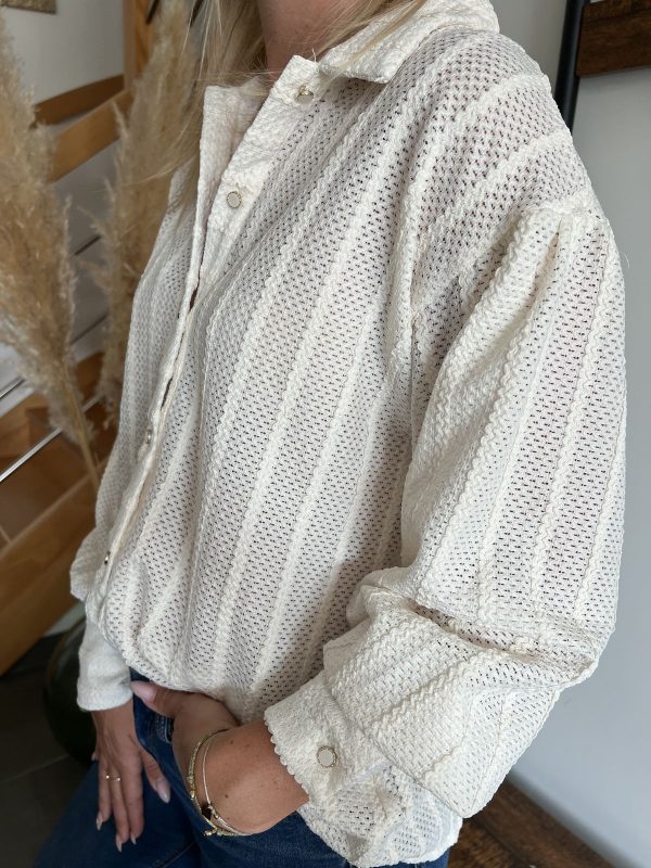 Chemise beige clair