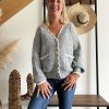 gilet en maille gris