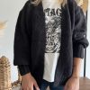 gilet noir en maille
