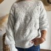 pull gris en maille