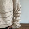 pull rayures dorés