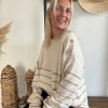 pull en maille beige