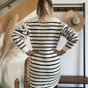 robe marinière de dos