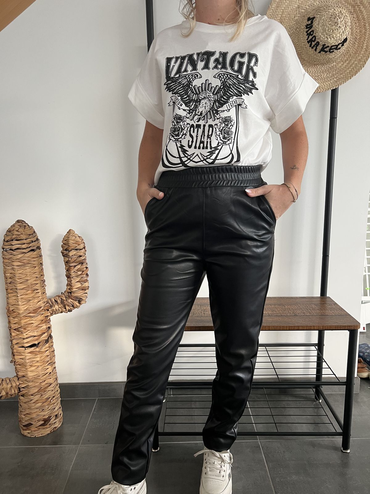 pantalon similicuir