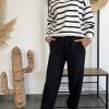 Ensemble rayé noir