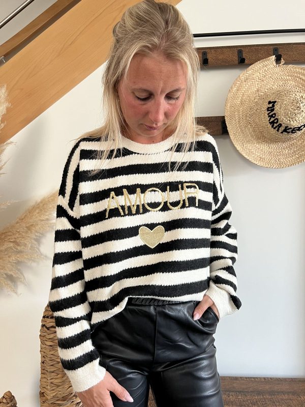pull noir et or