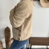 Gilet aspect mouton beige