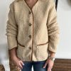 Gilet aspect mouton beige