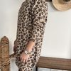 robe léopard maille