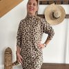 robe pull léopard