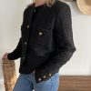 veste noire lainage bouclette