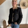 Veste noire lainage bouclette
