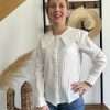 Blouse col claudine